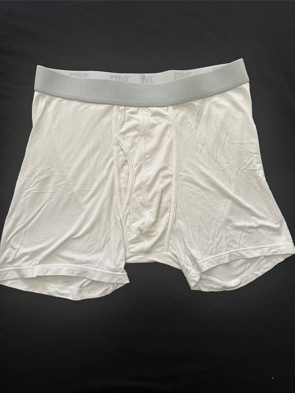 Frye White Boxer Briefs with Light Gray Waistband